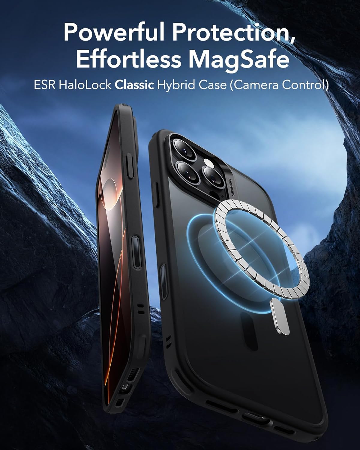 ESR IPHONE 16 PRO CLASSIC HYBRID CASE FROSTED BLACK thumbnail 3