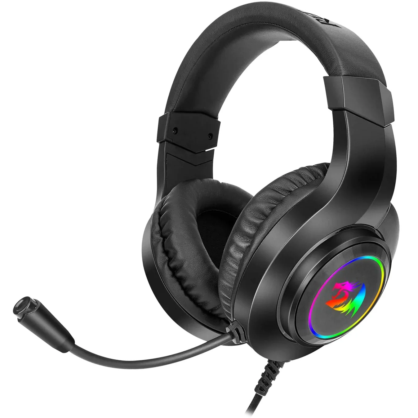 REDRAGON HYLAS H260 RGB WIRED GAMING HEADSET FOR PC PS5/PS4 XBOX ONE BLACK