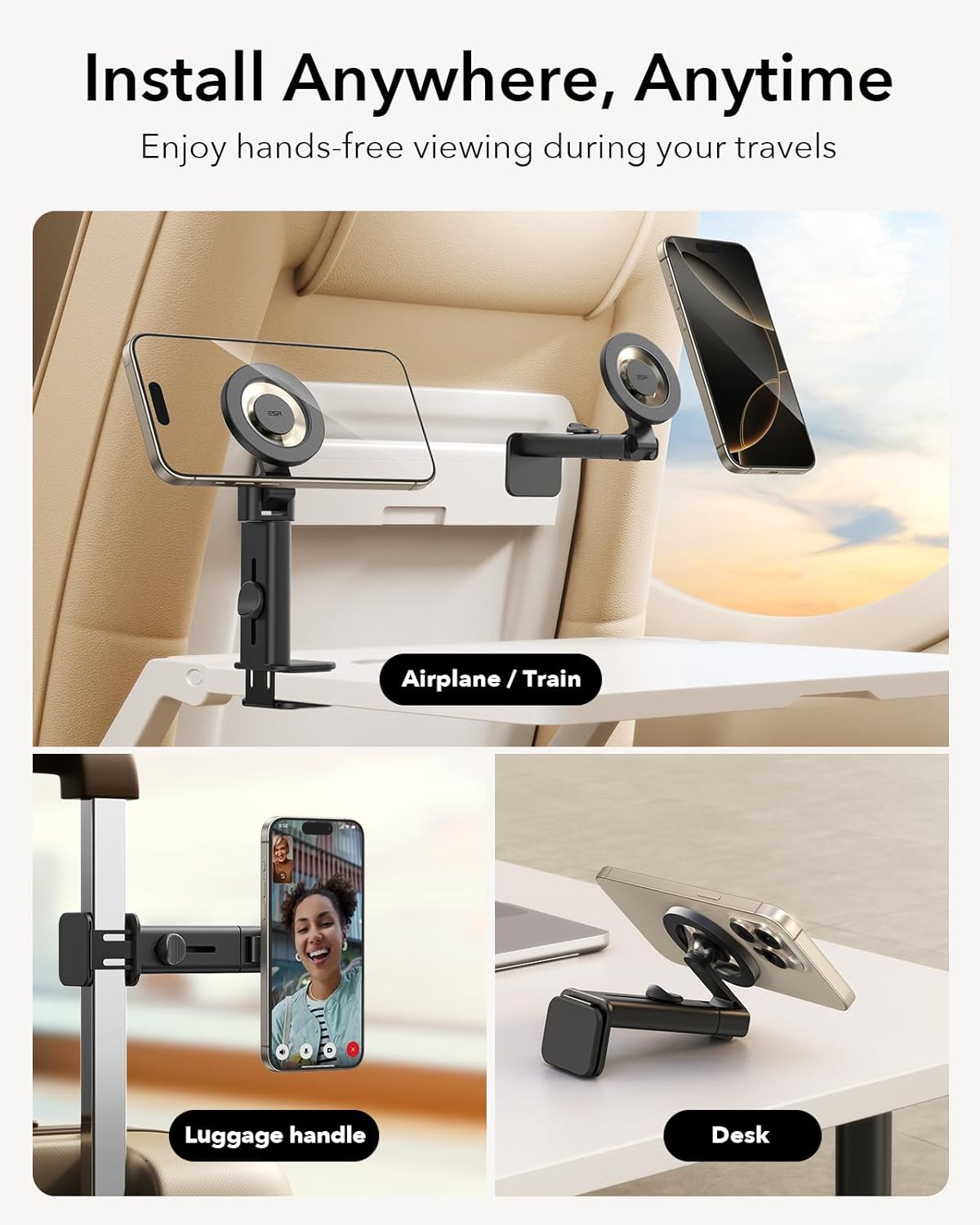 ESR AIRPLANE PHONE HOLDER BLACK thumbnail 4