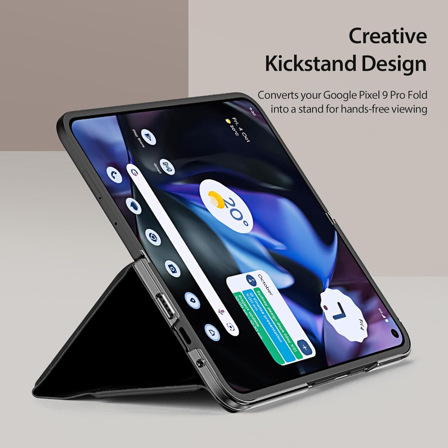 DUXDUCIS BRIL SERIES PIXEL FOLD CASE BLACK BRIL0028 thumbnail 5