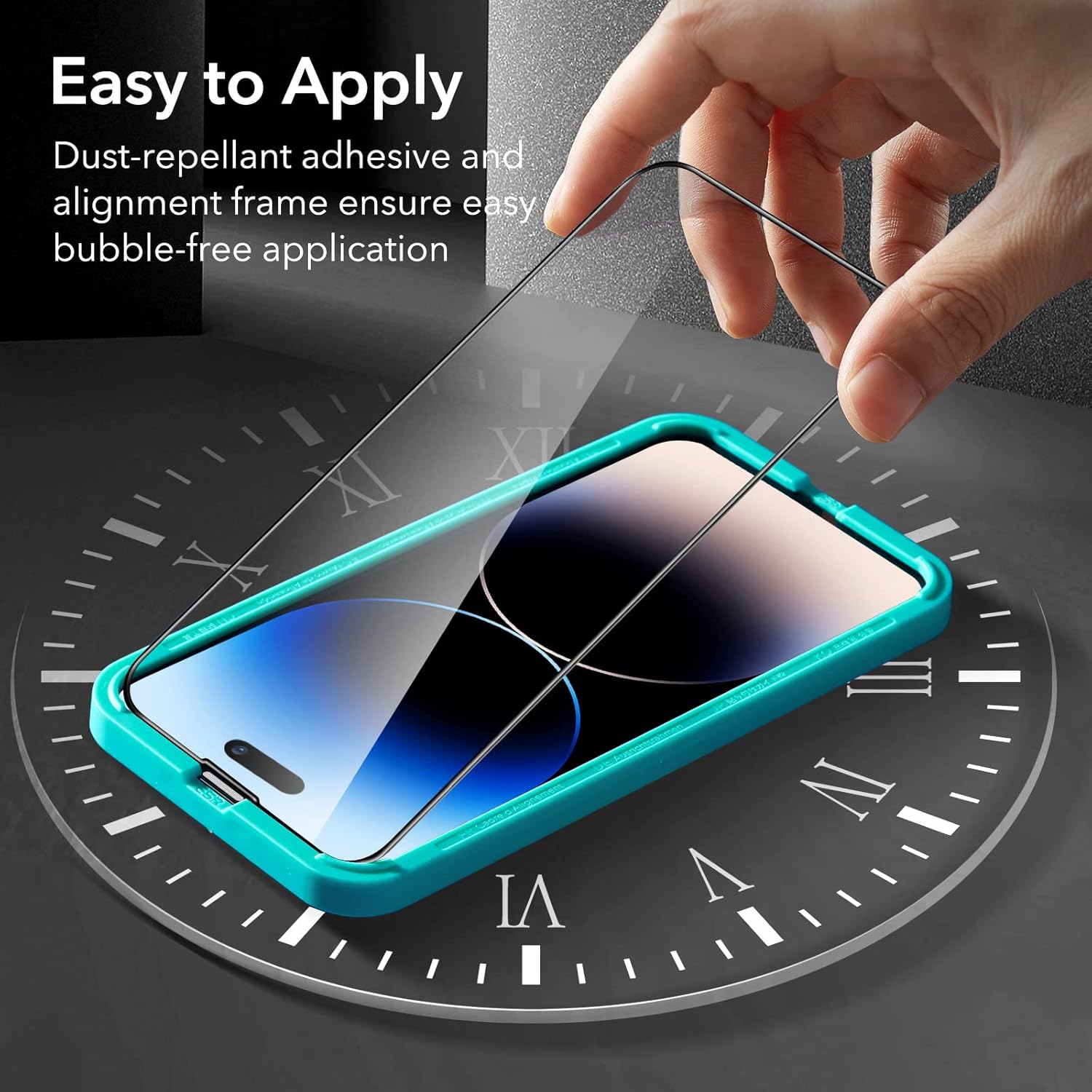 ESR IPHONE 14 PRO GLASS SCREEN PROTECTOR PRIVACY (2 PACK) thumbnail 5