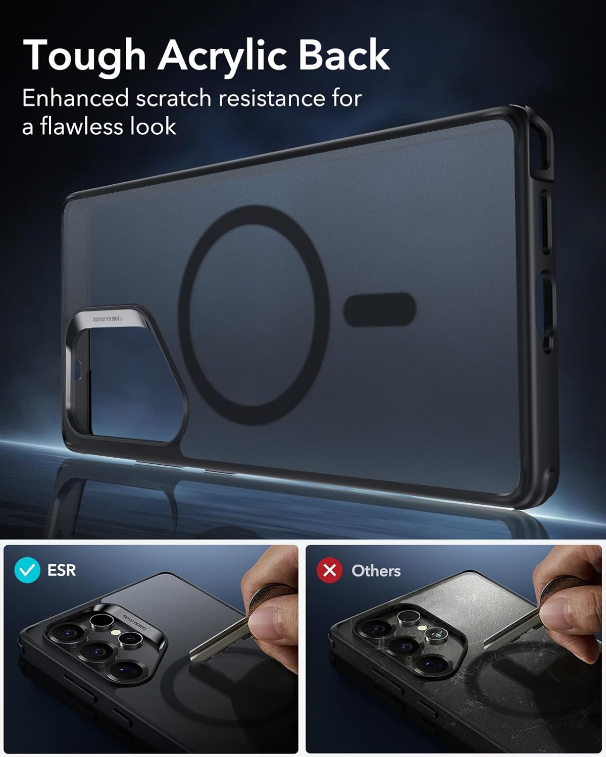 ESR SAMSUNG S25 ULTRA CLASSIC HYBRID CASE CLEAR BLACK thumbnail 2