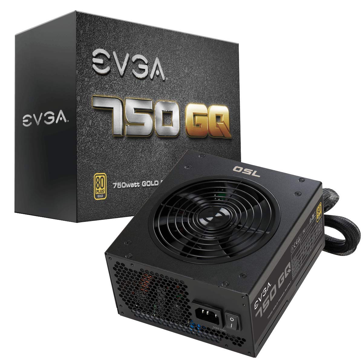 EVGA BQ 750 80+ GOLD 750W SEMI MODULAR PSU 210-GQ-0750-V3 thumbnail 2