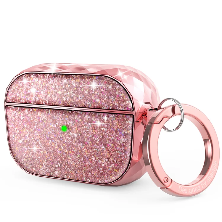 AHASTYLE AIRPODS PRO 2 TWINKLE GLITTER PROTECTIVE CASE PINK PT11-9-PRO2-PK