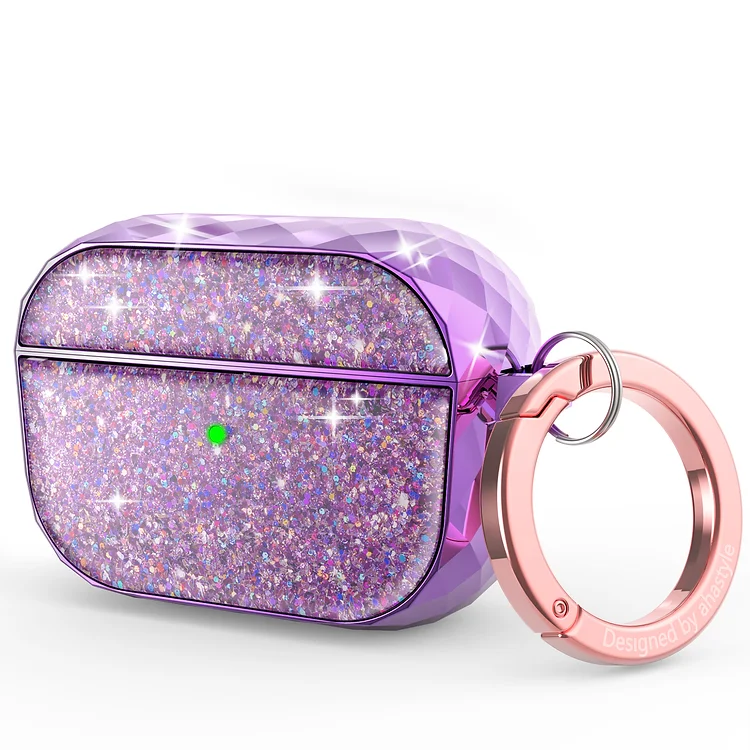 AHASTYLE AIRPODS PRO 2 TWINKLE GLITTER PROTECTIVE CASE LAVENDER PT11-9-PRO2-LR