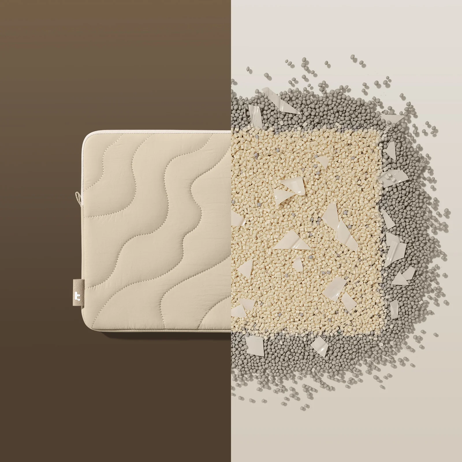 TOMTOC TERRA A27 14 INCH LAPTOP SLEEVE NATURAL SAND A27F2K2 thumbnail 11