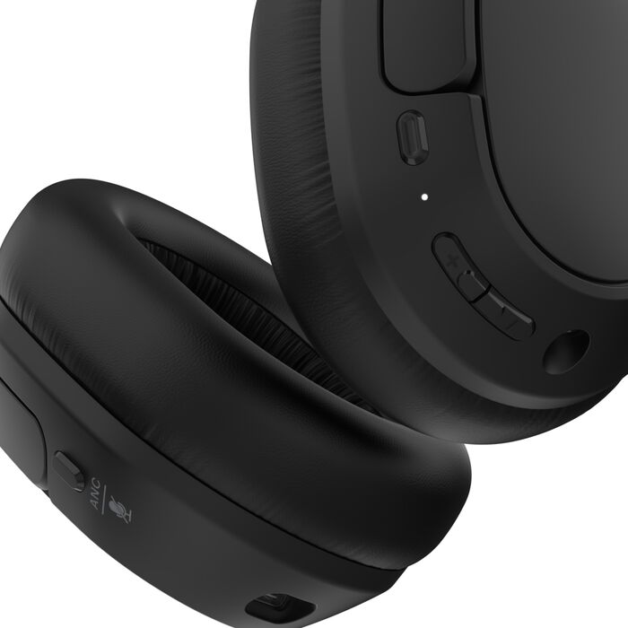 BELKIN SOUNDFORM ISOLATE NOISE CANCELLING OVER EAR HEADPHONE BLACK AUD008HQBK thumbnail 3