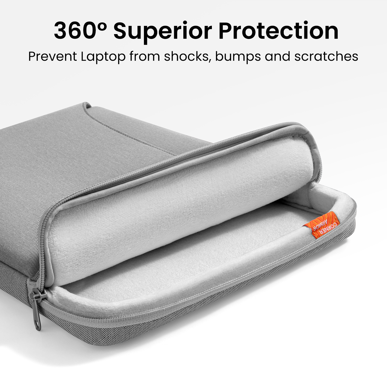 TOMTOC DEFENDER A22 13 INCH LAPTOP BRIEFCASE GRAY A22C2G5 thumbnail 3