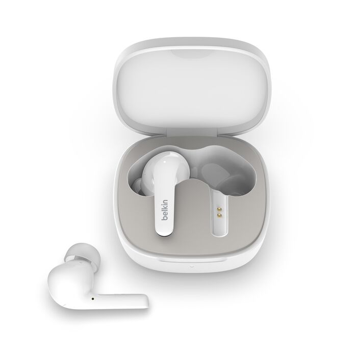 BELKIN SOUNDFORM FLOW NOISE CANCELLING EARBUDS WHITE AUC006BTWH