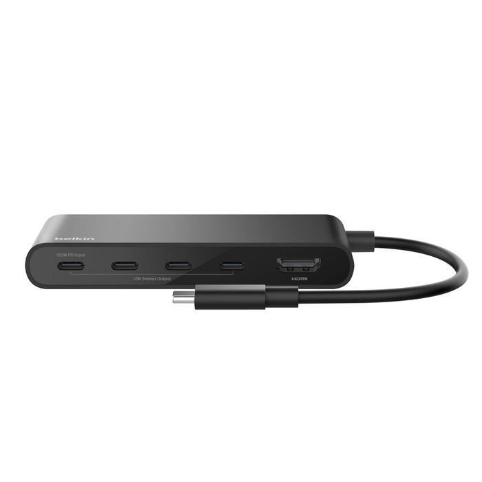 BELKIN CONNECT 5 PORT USB C HUB WITH 4K HDMI BLACK AVC021HQBK thumbnail 2