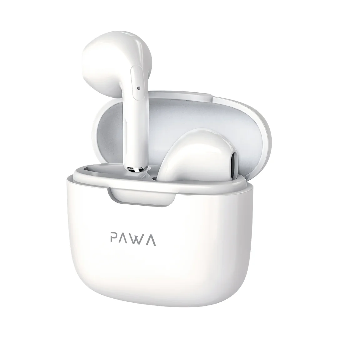 PAWA WAVES TRUE WIRELESS EARBUDS WHITE PW-EBW053-WH