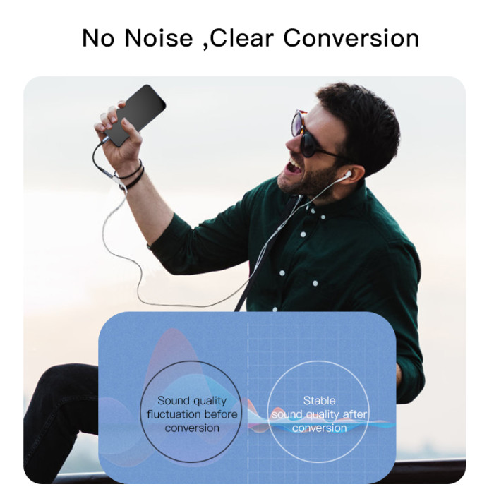 YESIDO LIGHTNING TO AUX CONVERTER YAU37 thumbnail 4