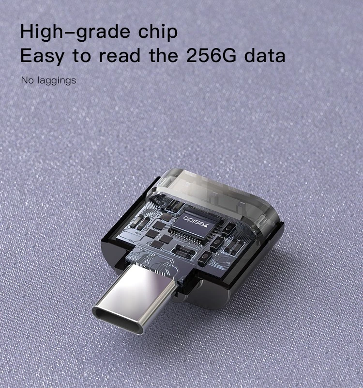 YESIDO TYPE-C PLUG TF MEMORY CARD READER GS19 thumbnail 2
