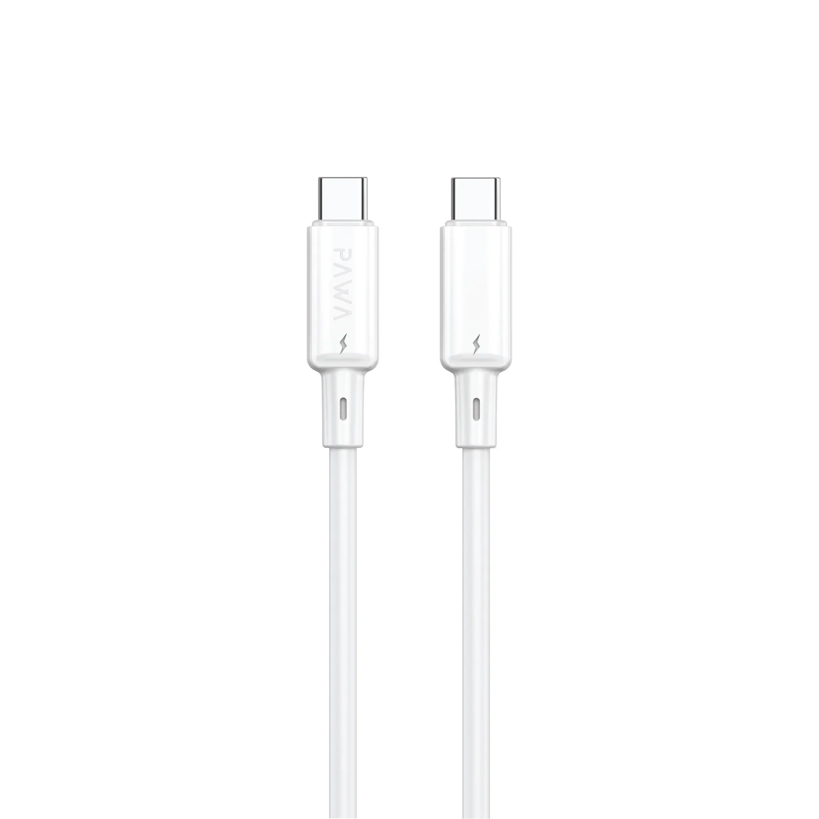 PAWA 60W USB C TO USB C QUICK CHARGING PVC CABLE 1.2M PW122 WHITE PW-BDC312CC-WH