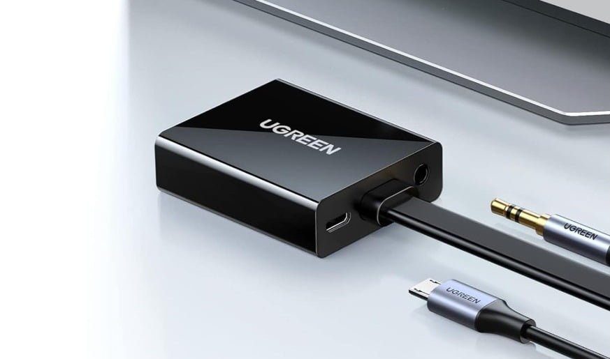UGREEN HDMI TO VGA CONVERTER WITH AUDIO BLACK 40233 thumbnail 2
