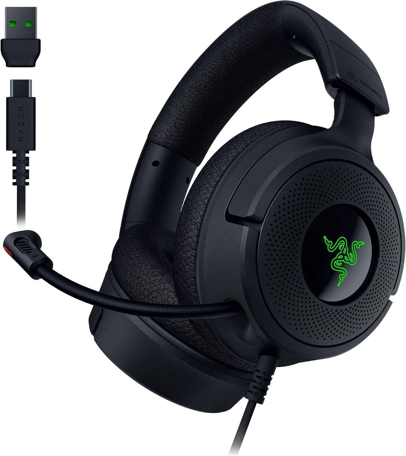 Razer Kraken V4 X Wired Gaming Headset (Black, RZ04-05180100-R3M1) - Comfort and Clear Audio for Gamers thumbnail 10