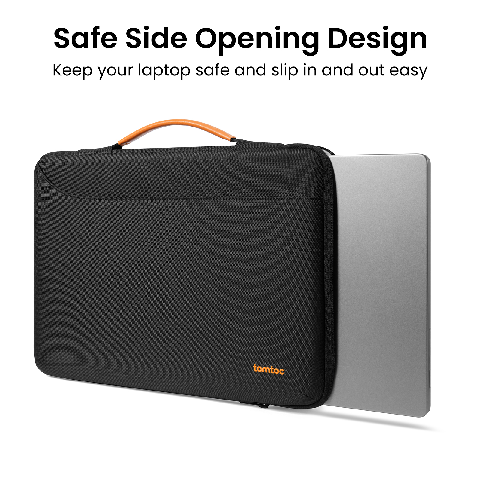 TOMTOC DEFENDER A22 14 INCH LAPTOP BRIEFCASE BLACK A22D3D5 thumbnail 5