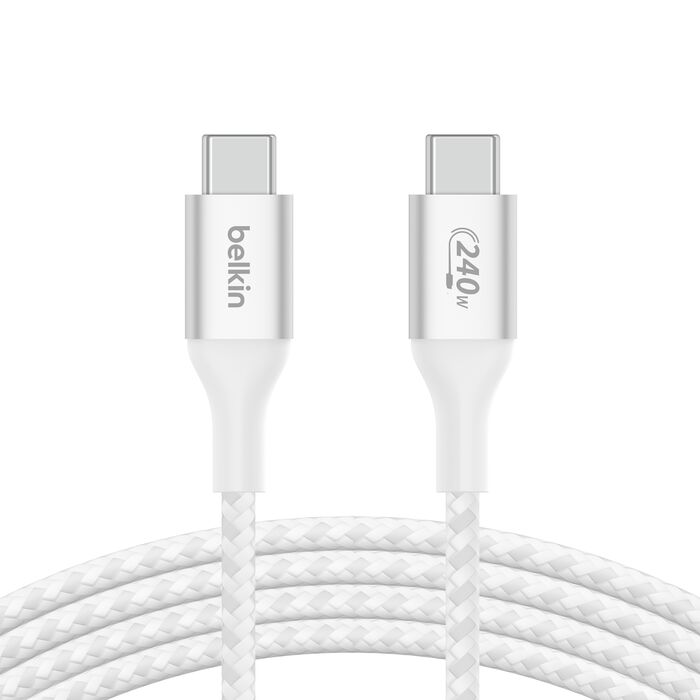 BELKIN BOOST CHARGE USB C TO USB C 240W CABLE 1M WHITE CAB015BT1MWH