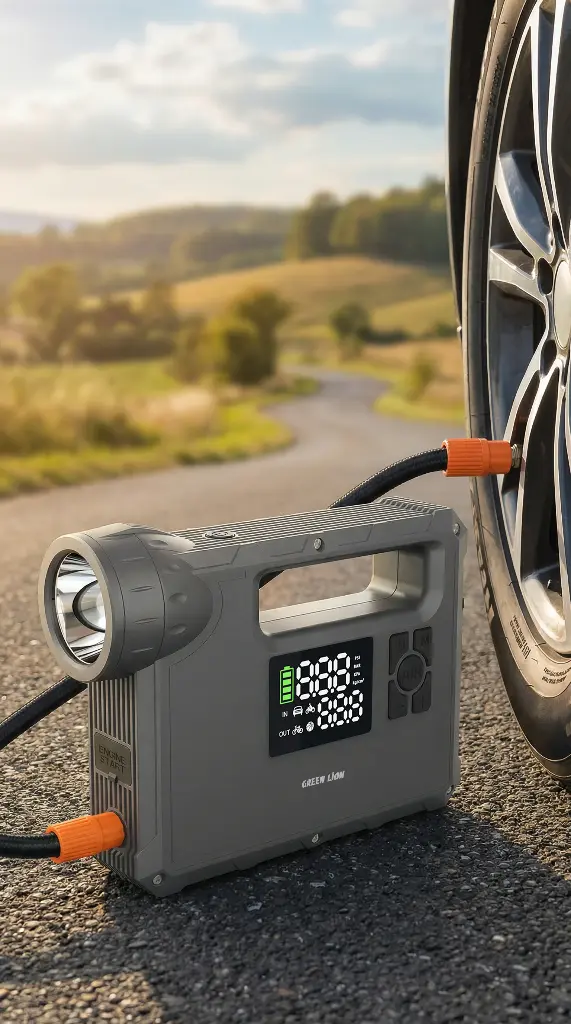 GREEN LION JUMP STARTER JX-84 4L GASOLINE 3L DIESEL ENGINES 16000MAH GREY GNJUMSTJX84GY thumbnail 8