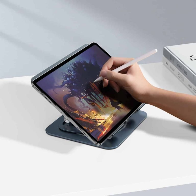 BASEUS ULTRASTABLE PRO SERIES ROTATABLE AND FOLDABLE LAPTOP STAND SPACE GRAY thumbnail 3