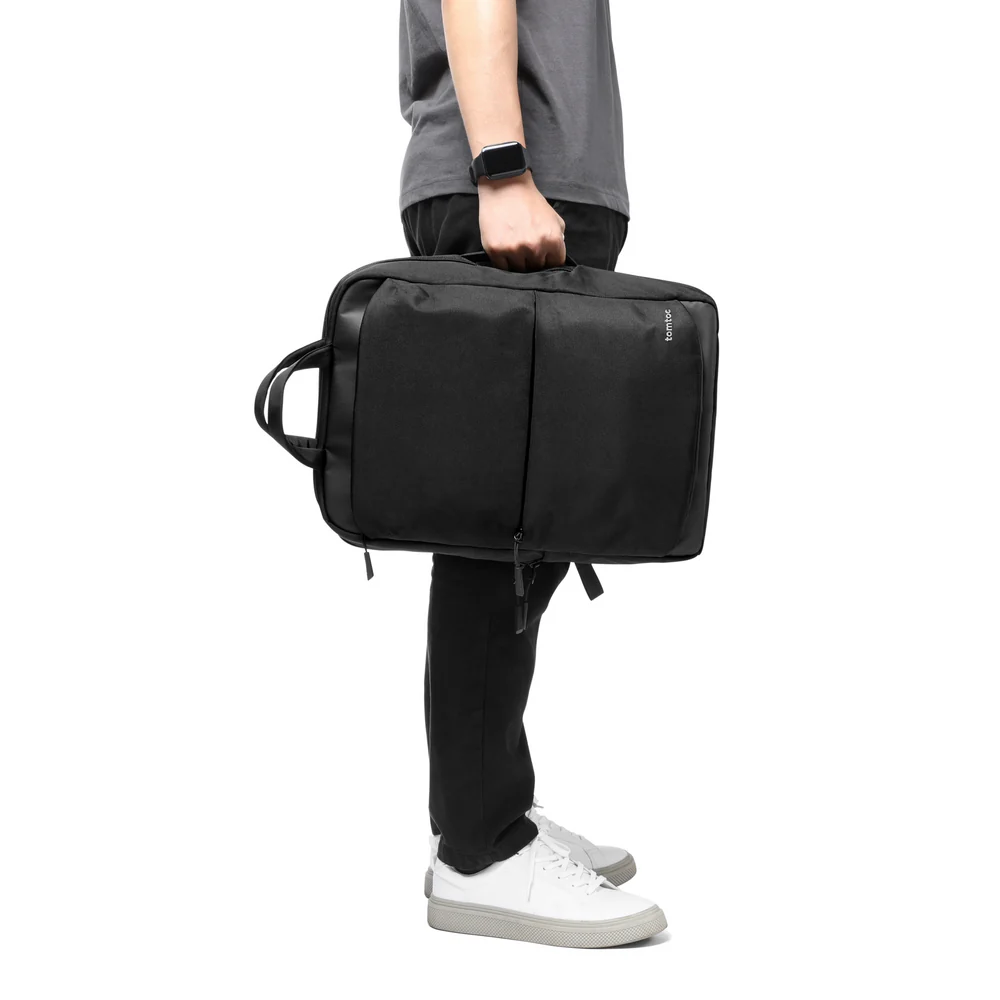 Tomtoc Navigator T71 15.6-inch Laptop Backpack (Black, T71M1D1) - Sleek and Durable Travel Companion thumbnail 4