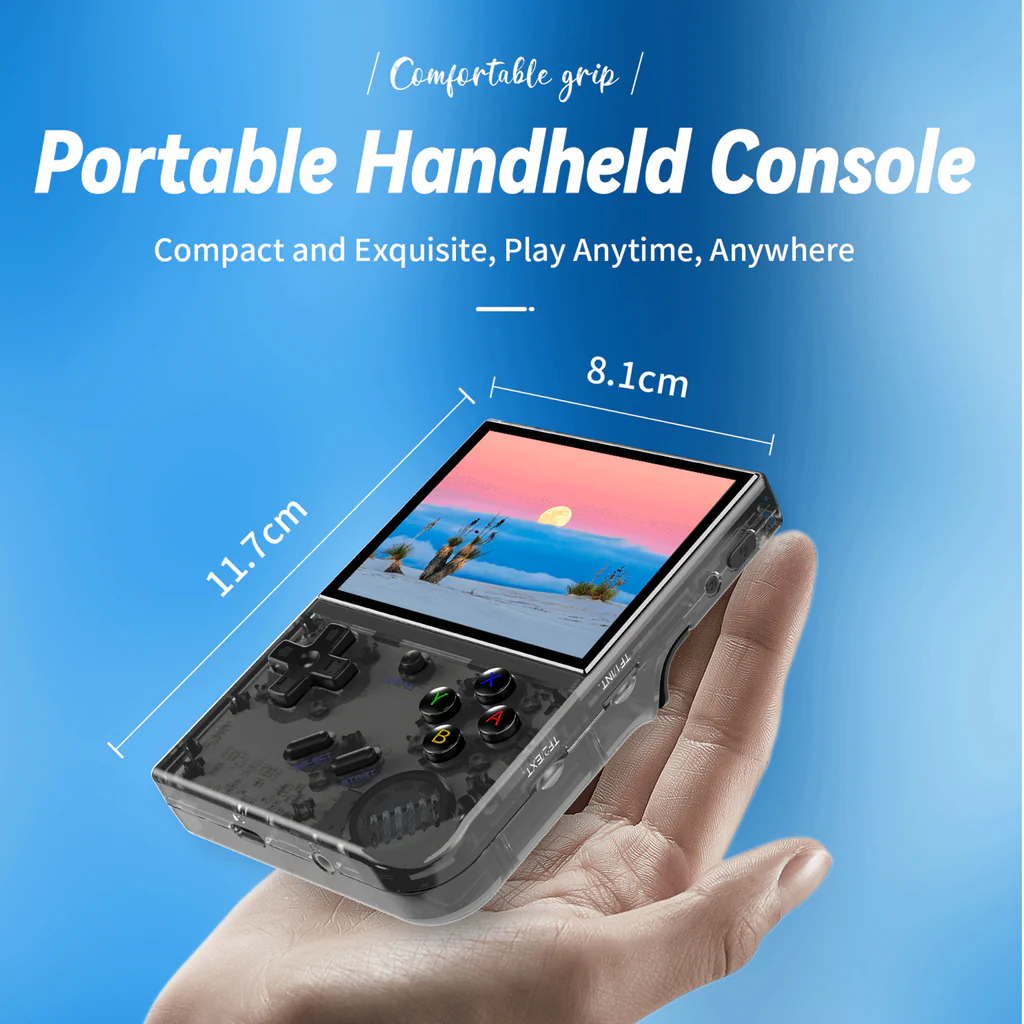 ANBERNIC RG35XX Plus Retro Handheld Game Player - 64-Bit, 64GB TF Card, 5K+ Classic Games, HD Output, Portable Gaming Console for Travel & Kids thumbnail 5