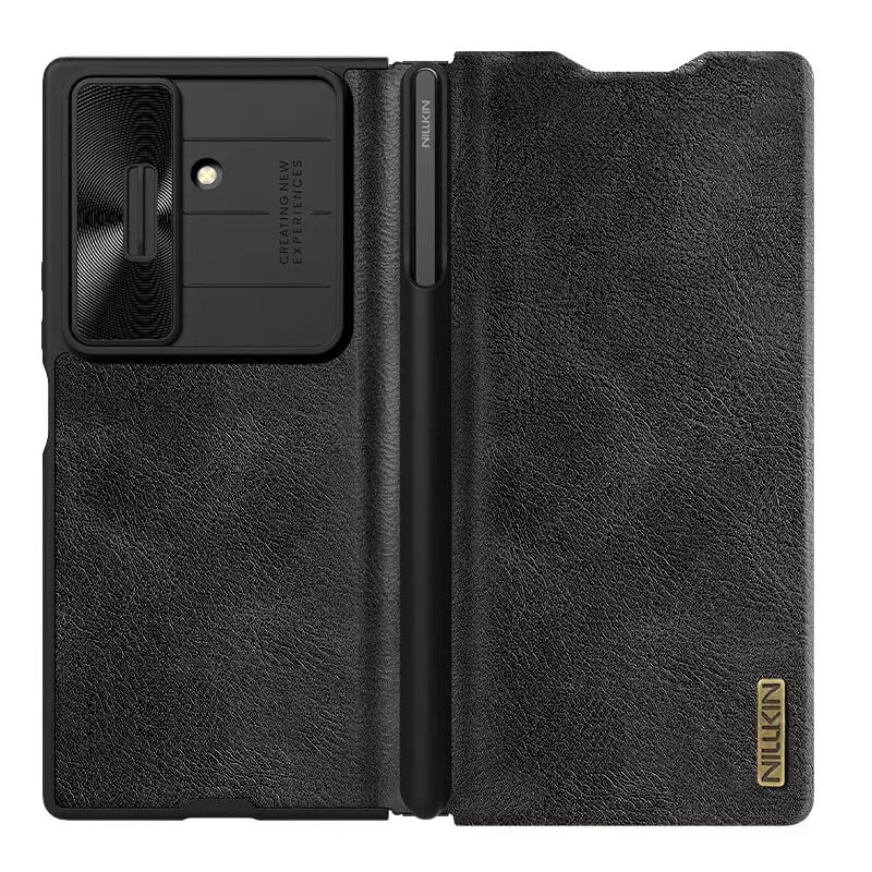 NILLKIN SAMSUNG GALAXY Z FOLD 7 QIN PRO LEATHER CASE BLACK