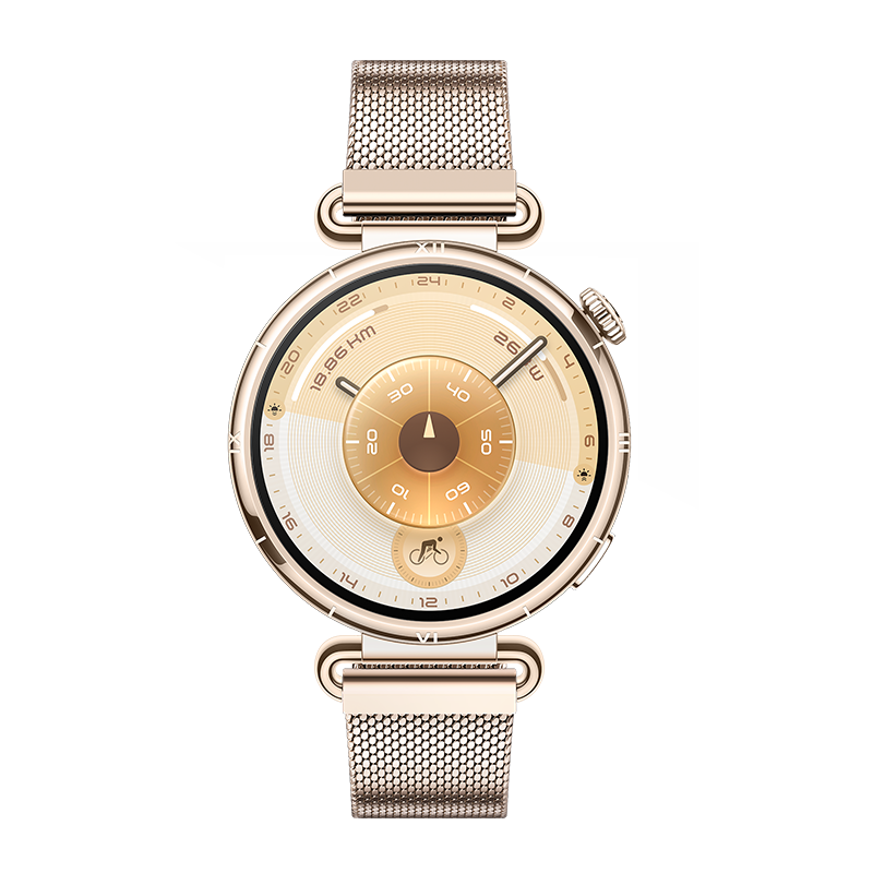 HUAWEI WATCH GT 6 41MM GOLD STAINLESS STEEL CASE WITH GOLD MILANESE STRAP KSU-B19 55020FUK
