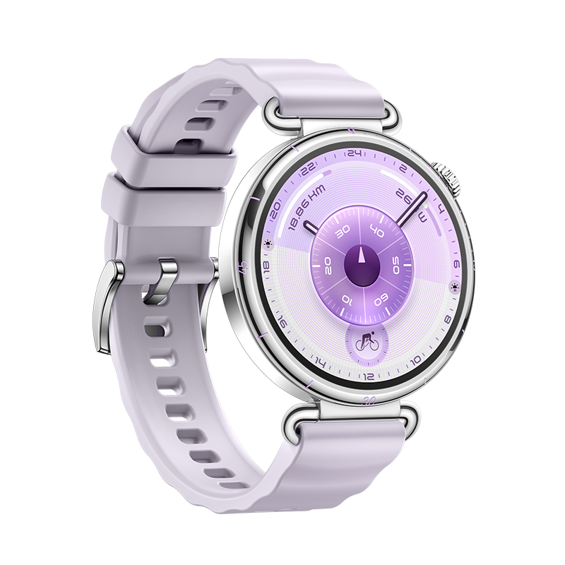 HUAWEI WATCH GT 6 41MM PURPLE STAINLESS STEEL CASE WITH PURPLE FLUOROELASTOMER STRAP KSU-B19 55020FUH thumbnail 2