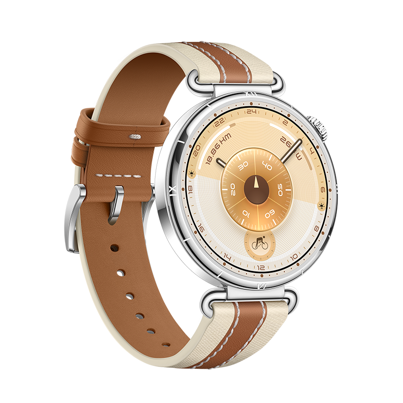 HUAWEI WATCH GT 6 41MM BROWN STAINLESS STEEL CASE WITH BROWN COMPOSITE LEATHER STRAP KSU-B19 55020FUL thumbnail 4