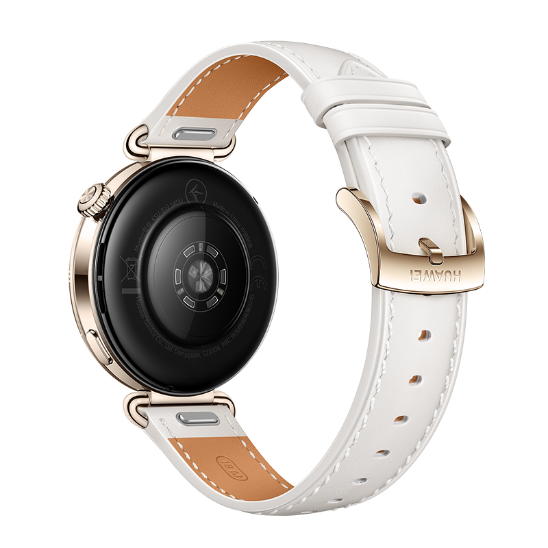 HUAWEI WATCH GT 6 41MM WHITE GOLD STAINLESS STEEL WITH WHITE COMPOSITE LEATHER STRAP KSU-B19 55020FUJ thumbnail 7