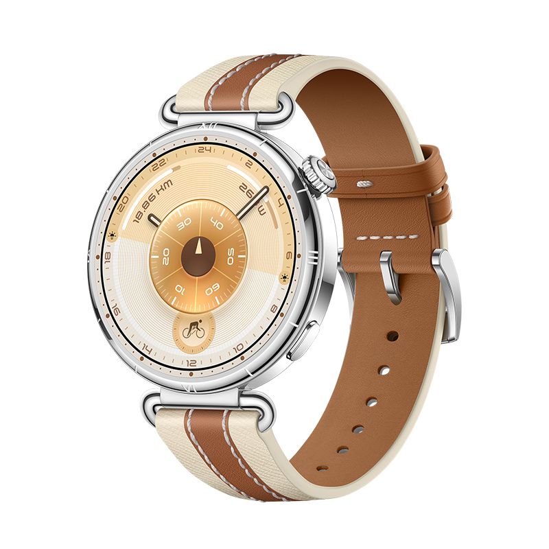 HUAWEI WATCH GT 6 41MM BROWN STAINLESS STEEL CASE WITH BROWN COMPOSITE LEATHER STRAP KSU-B19 55020FUL thumbnail 2