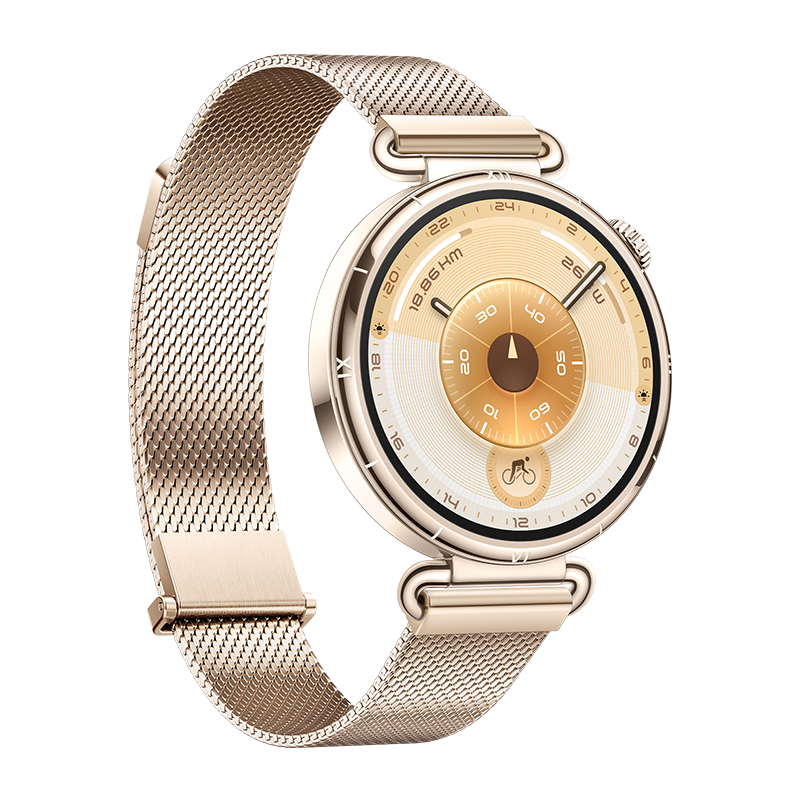 HUAWEI WATCH GT 6 41MM GOLD STAINLESS STEEL CASE WITH GOLD MILANESE STRAP KSU-B19 55020FUK thumbnail 2