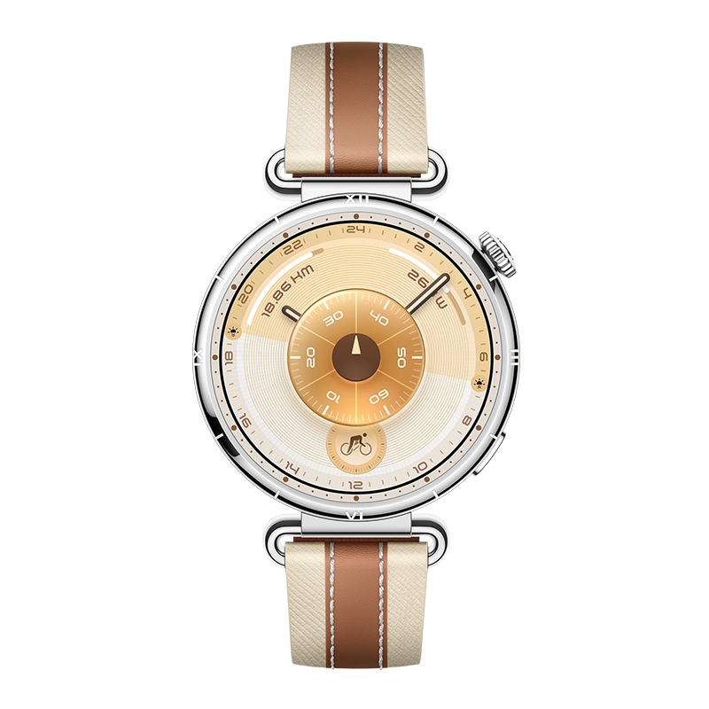 HUAWEI WATCH GT 6 41MM BROWN STAINLESS STEEL CASE WITH BROWN COMPOSITE LEATHER STRAP KSU-B19 55020FUL thumbnail 3