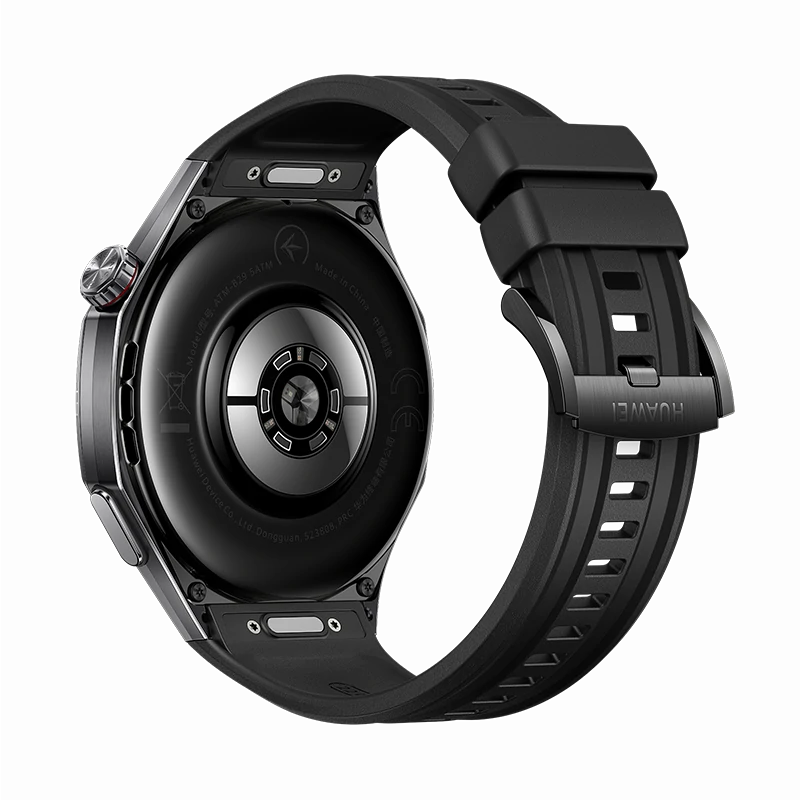 HUAWEI WATCH GT 6 PRO 46MM BLACK TITANIUM ALLOY CASE WITH BLACK FLUOROELASTMER STRAP ATM-B29 55020FUC thumbnail 6