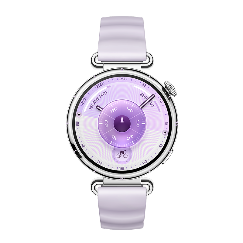 HUAWEI WATCH GT 6 41MM PURPLE STAINLESS STEEL CASE WITH PURPLE FLUOROELASTOMER STRAP KSU-B19 55020FUH