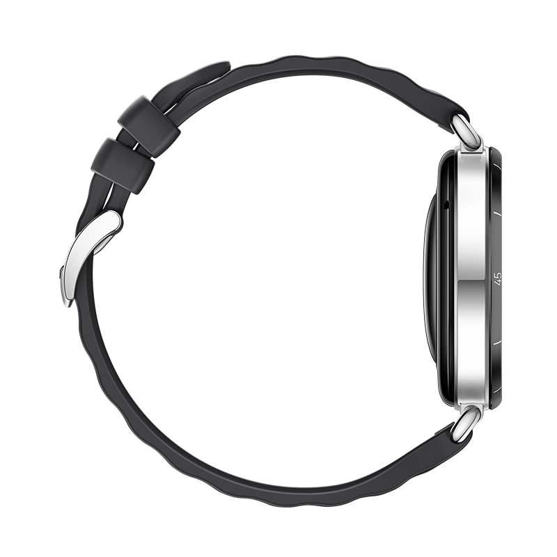 HUAWEI WATCH GT 6 46MM BLACK STAINLESS STEEL CASE WITH BLACK FLUOROELASTOMER STRAP ATM-B19 55020FUF thumbnail 4
