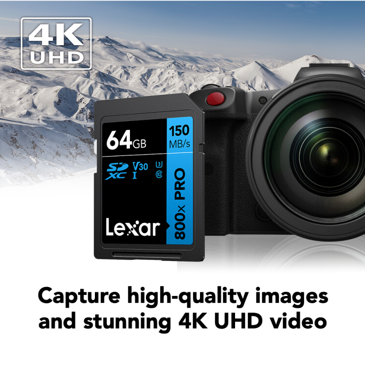 Lexar Professional 800x SDXC™ UHS-I Memory Card - Up to 150MB/s, High-Speed Storage for Photography and Video thumbnail 3