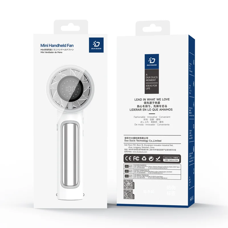 DUXDUCIS HANDHELD SMALL FAN WHITE DT80 SCFS0001 thumbnail 2