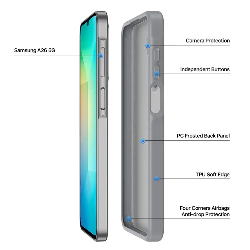 DUXDUCIS SAMSUNG A26 5G YIND CASE GREY YIND0090 thumbnail 6