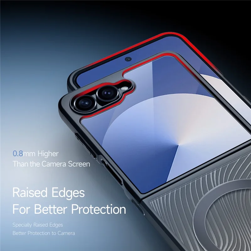 DUXDUCIS SAMSUNG Z FLIP 7 AIMO MAG CASE BLACK AIMO-0404 thumbnail 3