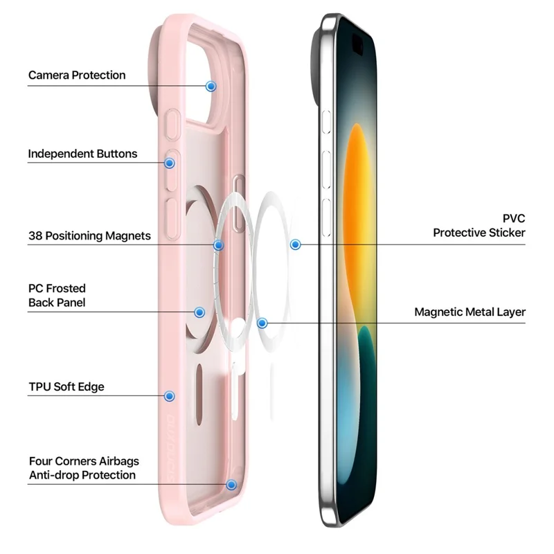 DUX DUCIS IPHONE AIR YIND CASE LIGHT PINK YIND0142 thumbnail 4