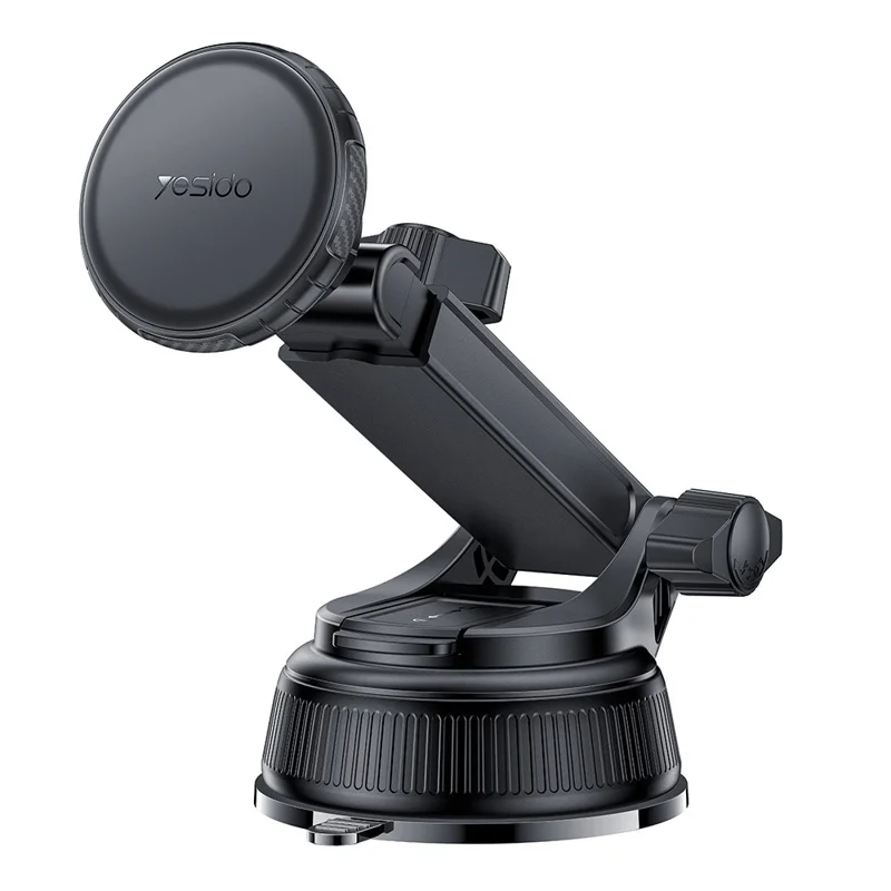 YESIDO SUCTION CUP MAGNETIC PHONE HOLDER BLACK C276
