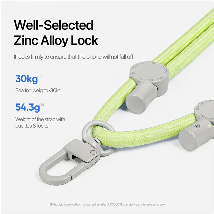 DUXDUCIS PLAZ SERIES CROSSBODY PHONE STRAP HONE LANYARD GREEN YELLOW PLAZ0003 thumbnail 6