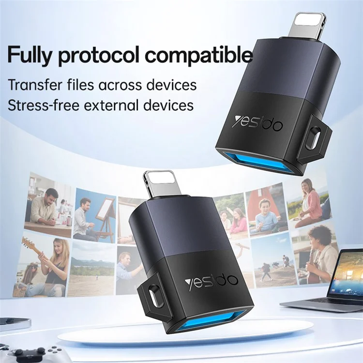 YESIDO OTG ADAPTER BLACK GS32 thumbnail 8
