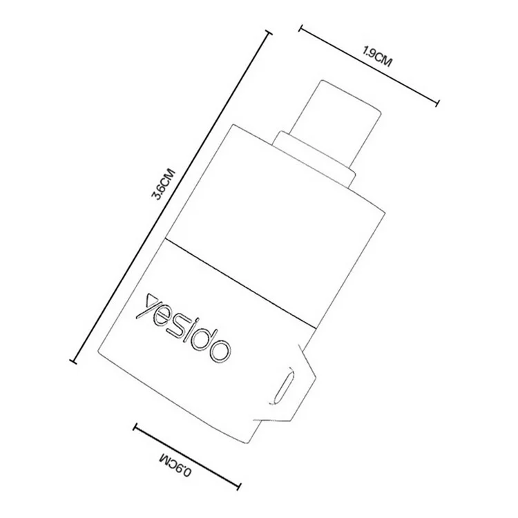 YESIDO CARD READER BLACK GS37 thumbnail 6