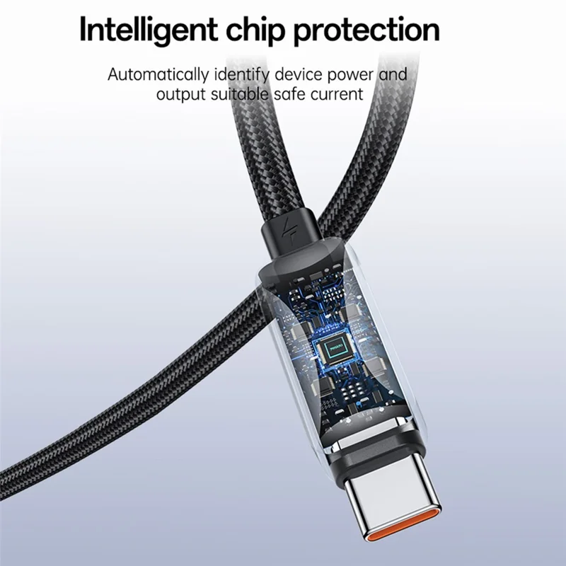 YESIDO TYPE C TO TYPE C 60W CABLE GREY CA198 thumbnail 6