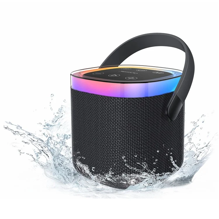 YESIDO PORTABLE WIRELESS SPEAKER WITH RGB COLOR EFFECT BLACK YSW25