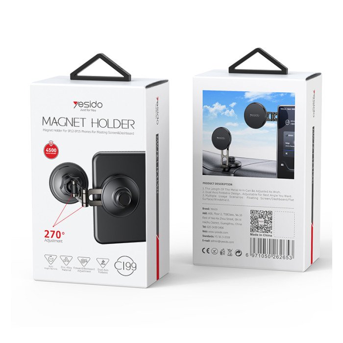 YESIDO MAGNETIC HOLDER BLACK C199