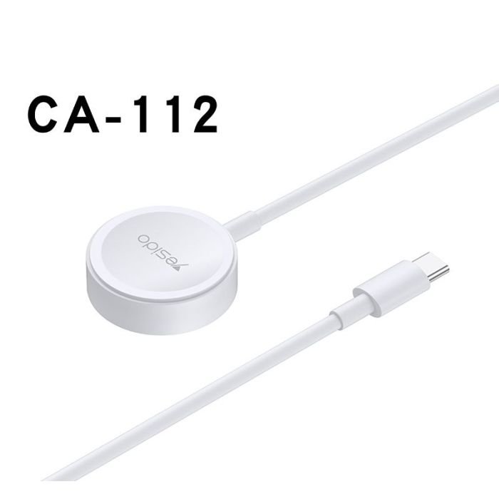 YESIDO APPLE WATCH TYPE-C CHARGER CA112 WHITE